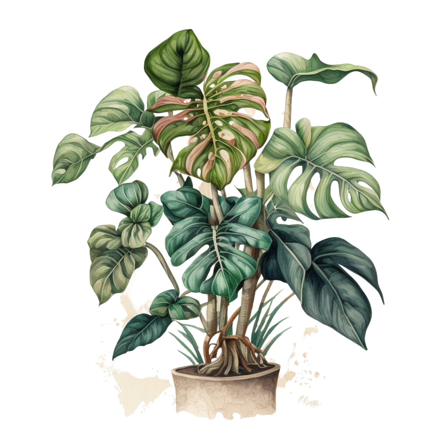 print med en Monstera Big form i 10x15 cm eller 13x18 cm