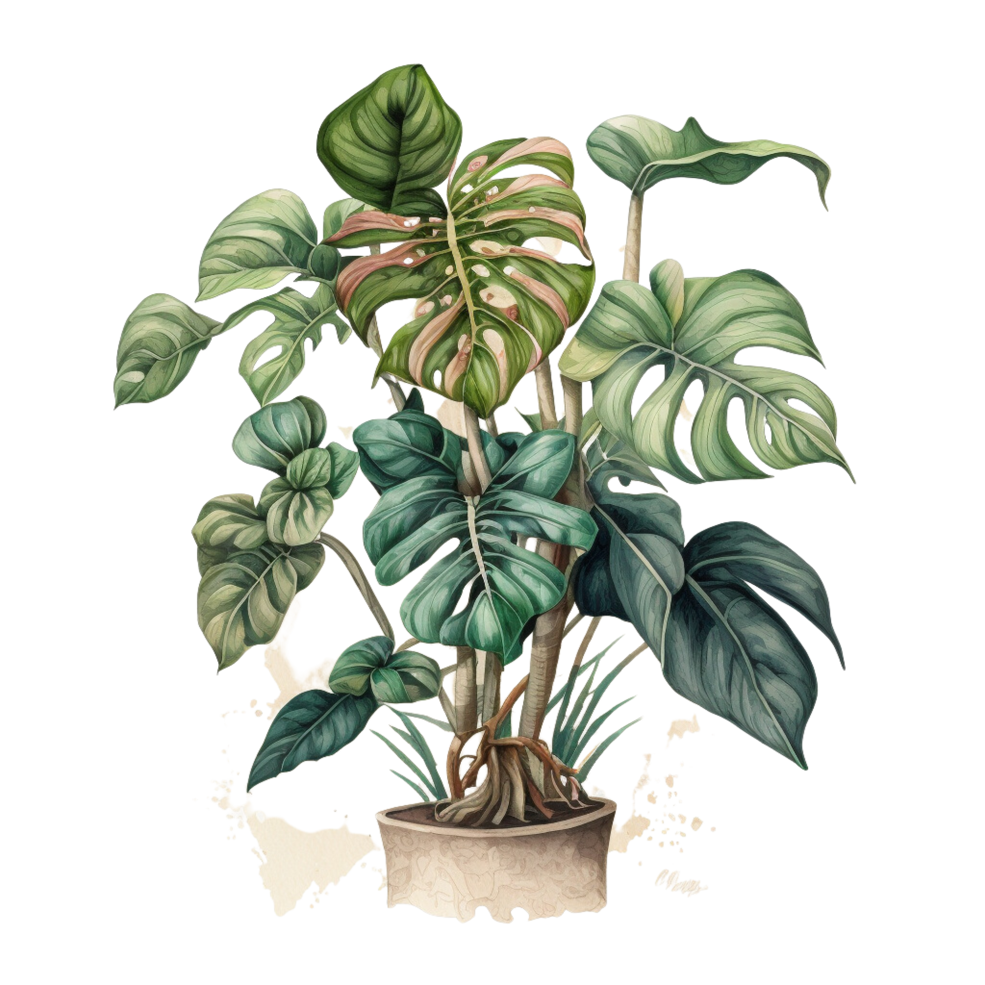 print med en Monstera Big form i 10x15 cm eller 13x18 cm